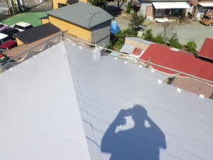 中塗り 屋根 完了