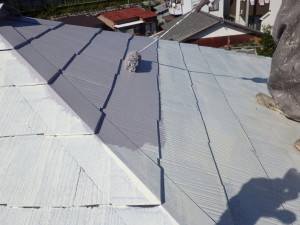 中塗り 屋根
