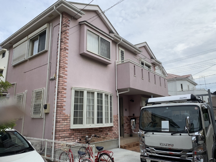 平塚市の屋根の交換(吹き替え)、外壁塗装の工事
