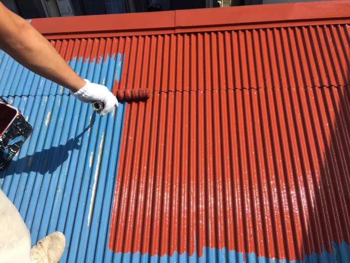 木造2階建ての屋根の塗装リフォーム工事｜神奈川県平塚市見附町のK様邸