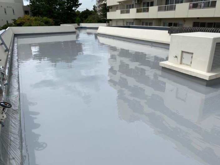 屋上防水の完工