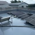 屋上の防水工事（ウレタンカバー工法）｜神奈川県藤沢市の商用ビルにて雨漏り修理