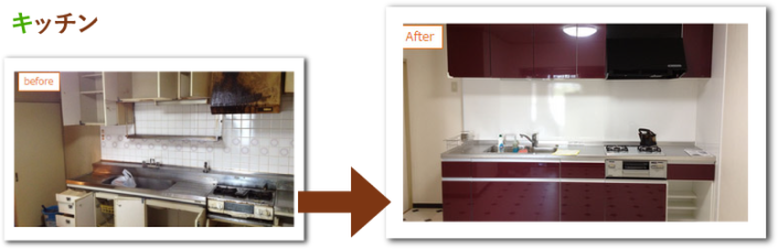 キッチンリフォーム事例